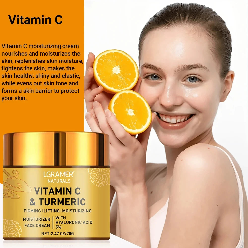 Turmeric Vitamin C Face Cream Brightening Moisturizing Skincare DealNede™