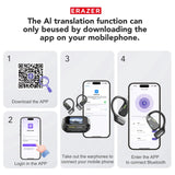 AI Translator Earbuds – Erazer XP6 Gaming Bluetooth Headset DealNede™