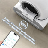 DOEL 65L Self-Cleaning Cat Litter Box App Control, ONLY Supports 2.4G WiFi w/Litter Mat&Trash Bags, Fit for Tofu & Mixed Litter DealNede™