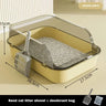 Easy Clean Cat Toilet Box with Scoop Semi Enclosed High Fence DealNede™