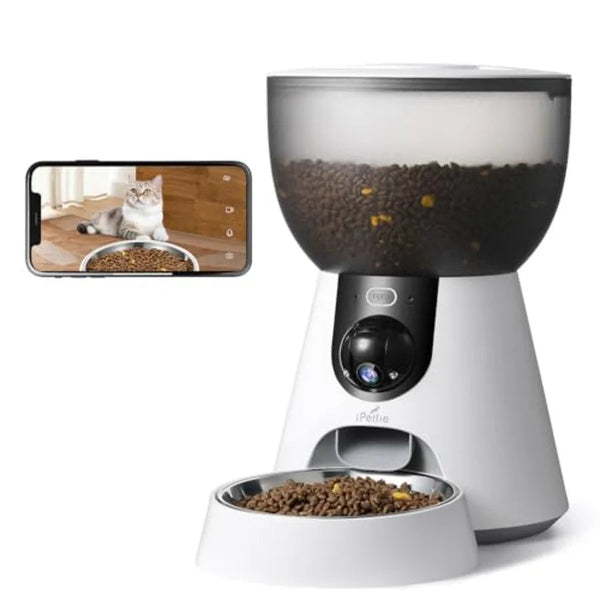 F4C Smart Automatic Pet Feeder with 160 WideAngle Camera 5G WiFi Connectivity 2K HD Video Motion and Sound Detection 2Way Voice DealNede™