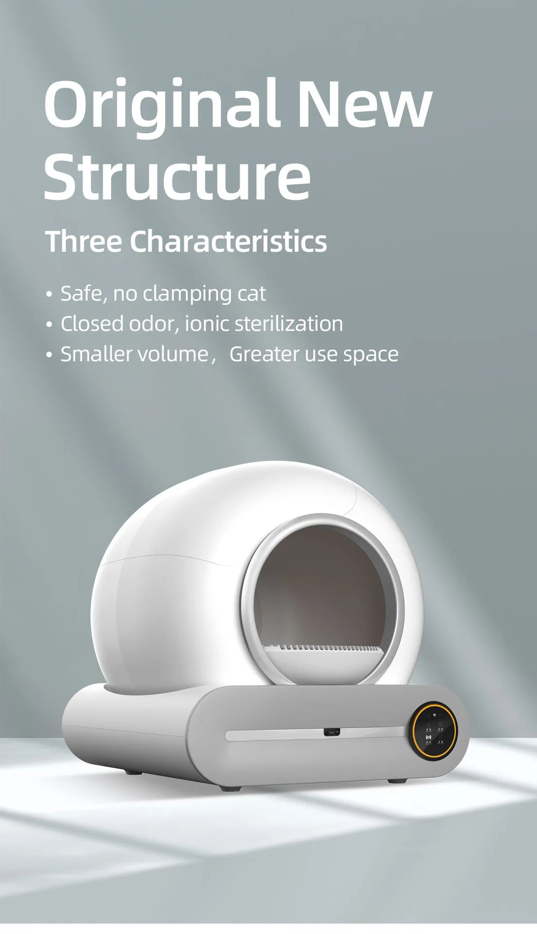 Automatic Self-Cleaning Cat Litter Box – 65L Large Smart Litter Box with Odor Control DealNede