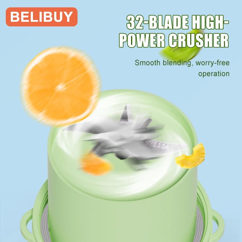 500/1300ML Electric Juicer Cup 6 Blades Blender Milkshake Machine USB Portable Fruit Milk Mixing Tool Mini Fresh Juice Blender DealNede™