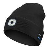 Night Run Marathon Night Fishing Bluetooth LED Light Warm Cap USB Rechargeable Music Knitted Cap 3 Gear Light Adjustment Cap DealNede™