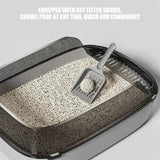Easy Clean Cat Toilet Box Semi Enclosed High Fence Litter Tray DealNede™