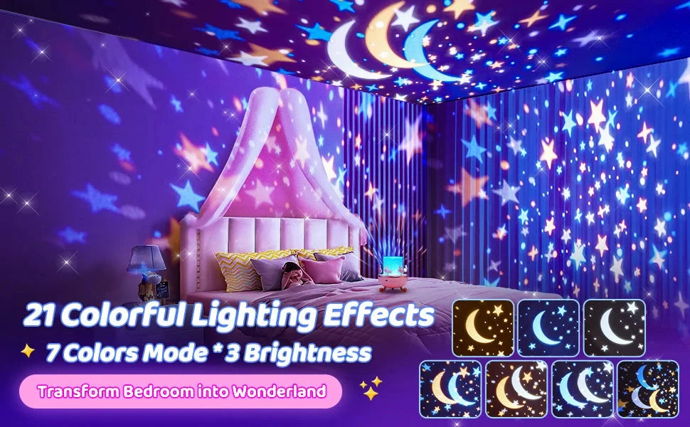 Galaxy Projector Night Light 360° Rotating Star Lamp for Kids Bedroom DealNede™