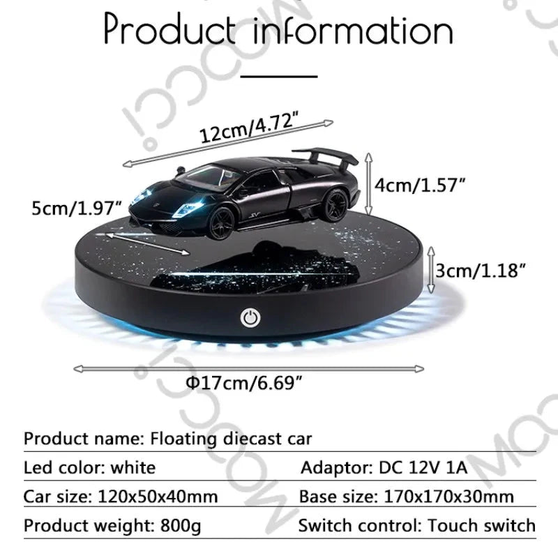 Magnetic Levitating Car with Metal Base 360° Free Rotation DealNede™
