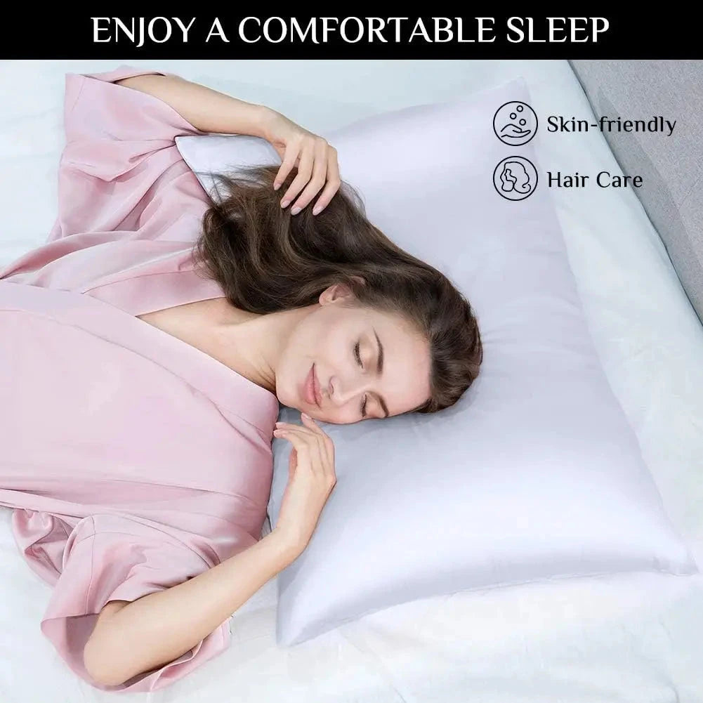 Satin Silk Pillowcase for Hair and Skin- 2pcs DealNede