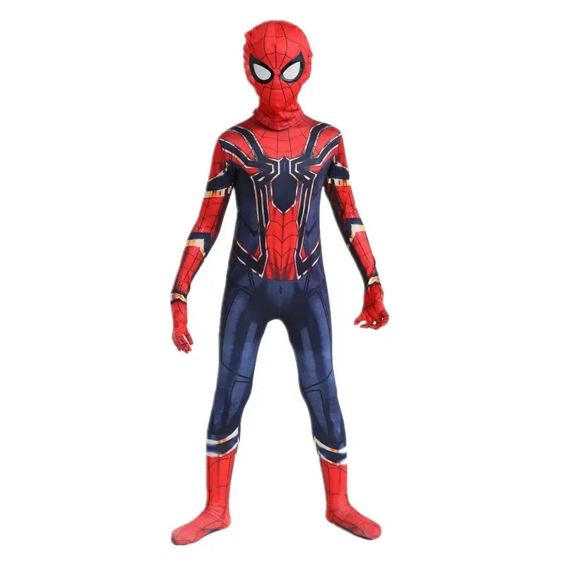 Kids Superhero Spider Costume Spandex Jumpsuit Halloween Suit DealNede™