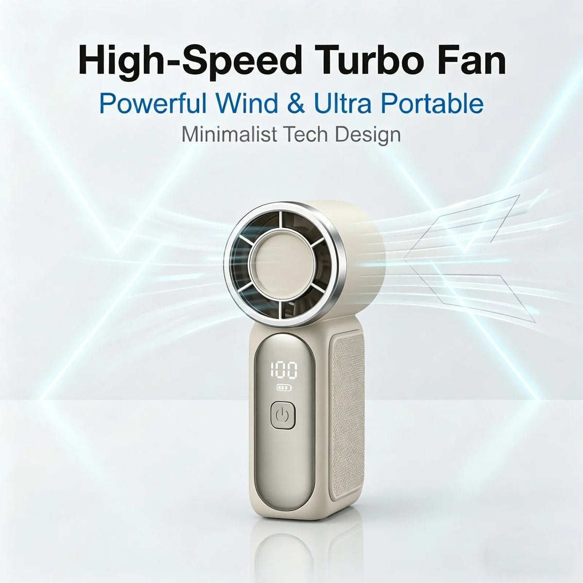 Portable Handheld Mini Fan, 6 Speeds 16900 RPM High Velocity Personal Fan with LED Display, USB Rechargeable, Mini Fan with Lanyard for Makeup, Travel, Outdoor Fan for Women Girl Gift, Pink