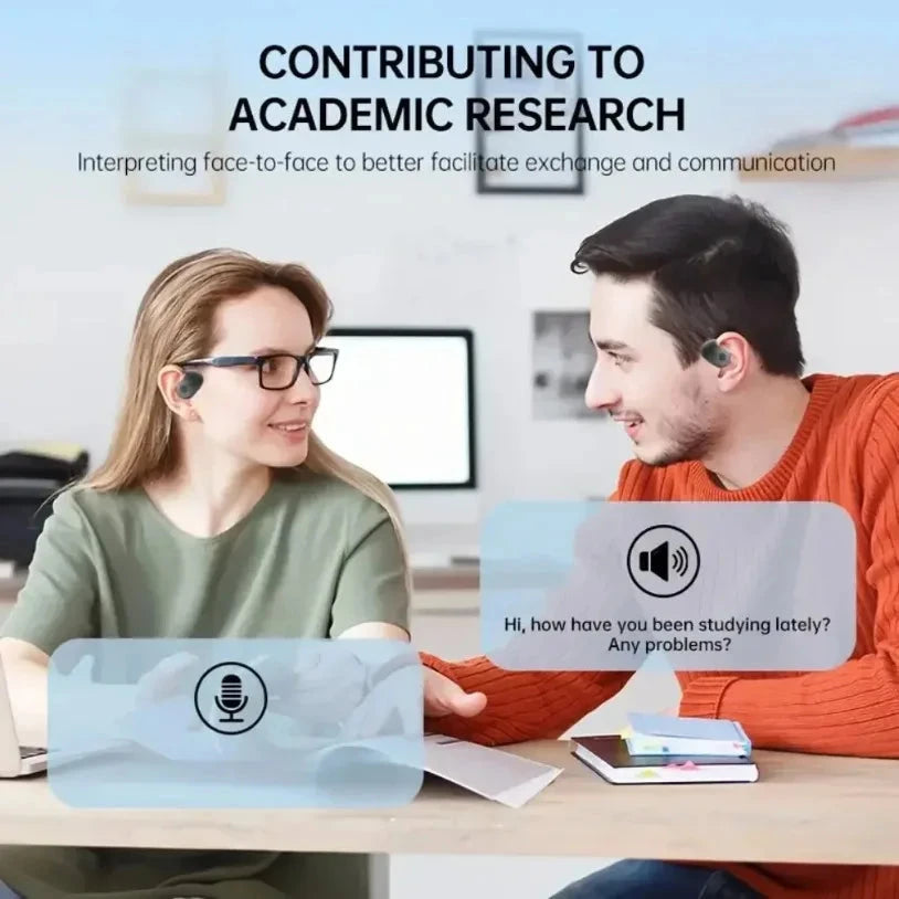 AI Translator Headphones Bluetooth 5.3 144-Language Earbuds DealNede™