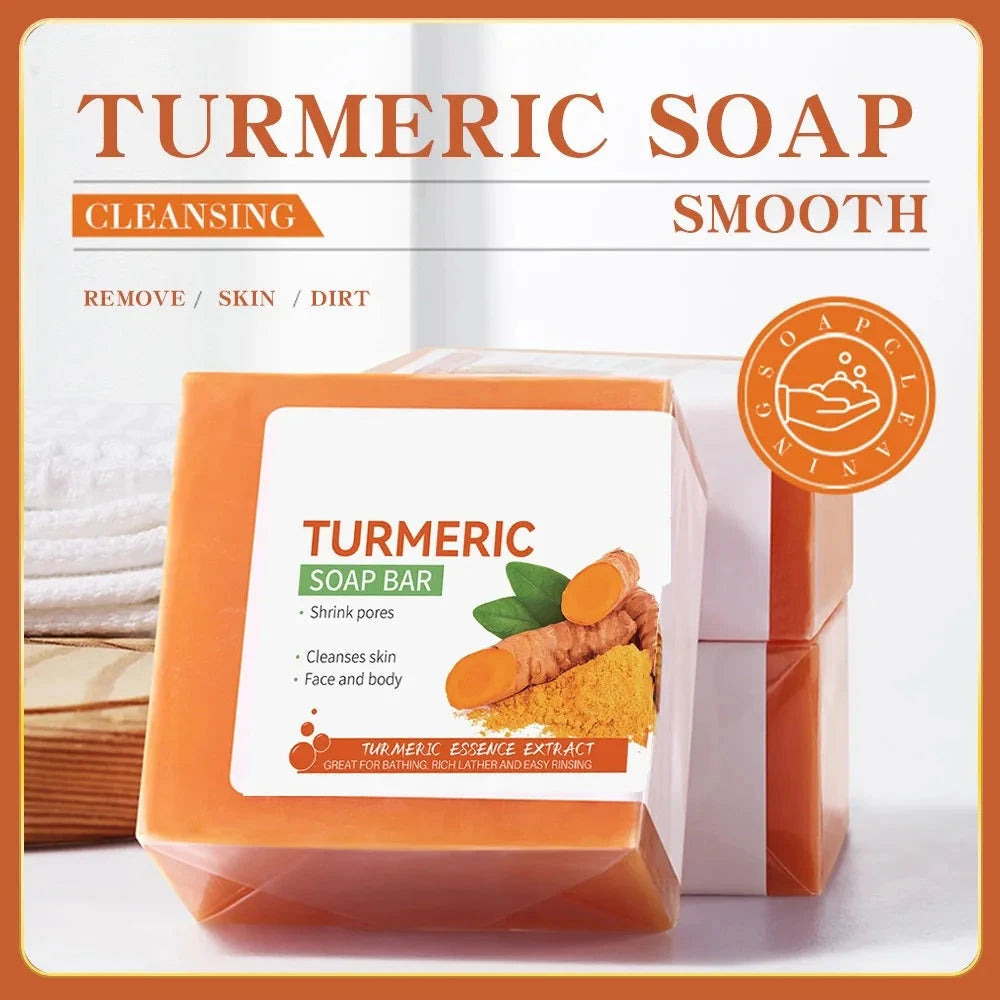 Hand Made Turmeric Soap Natural Skin Brightening Body Cleanser DealNede™