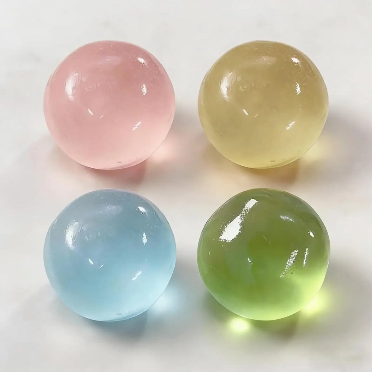Handmade Coconut Oil Squish Ball Slow Rising Fidget Stress Ball Clear Jelly Sensory Ball Soft Stress Relief Toy For Adults