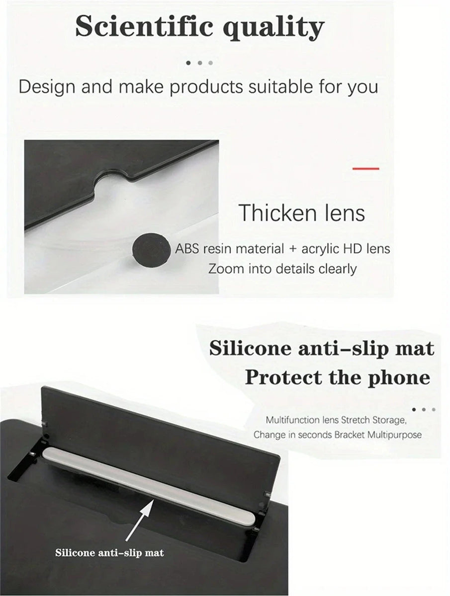 12 Inch Phone Screen Amplifier 3D HD Mobile Video Magnifier DealNede™