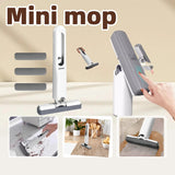 Handheld Mop Multifunctional Small Desktop Mop Handheld Hands-free Washing Sponge Kitchen Hands Free Sponge Absorbs Water Mop DealNede™