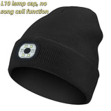 Night Run Marathon Night Fishing Bluetooth LED Light Warm Cap USB Rechargeable Music Knitted Cap 3 Gear Light Adjustment Cap DealNede™