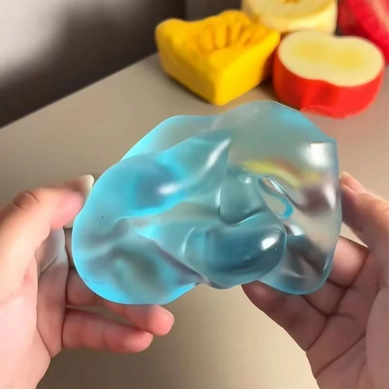 Handmade Coconut Oil Squishy Ball Slow Rising Fidget Stress Ball Clear Jelly Sensory Ball Soft Stress Relief Toy for Adults