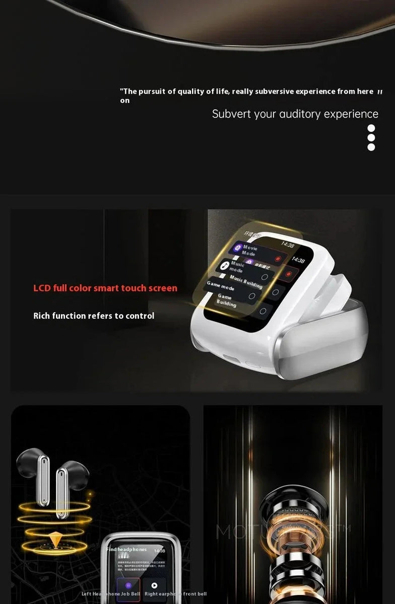 Wireless Headphones with Touch Screen Noise Cancelling Sports Headset DealNede™