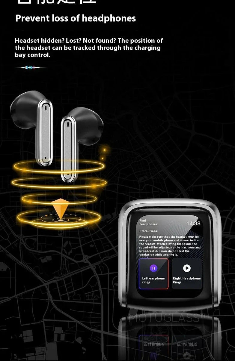 Wireless Headphones with Touch Screen Noise Cancelling Sports Headset DealNede™