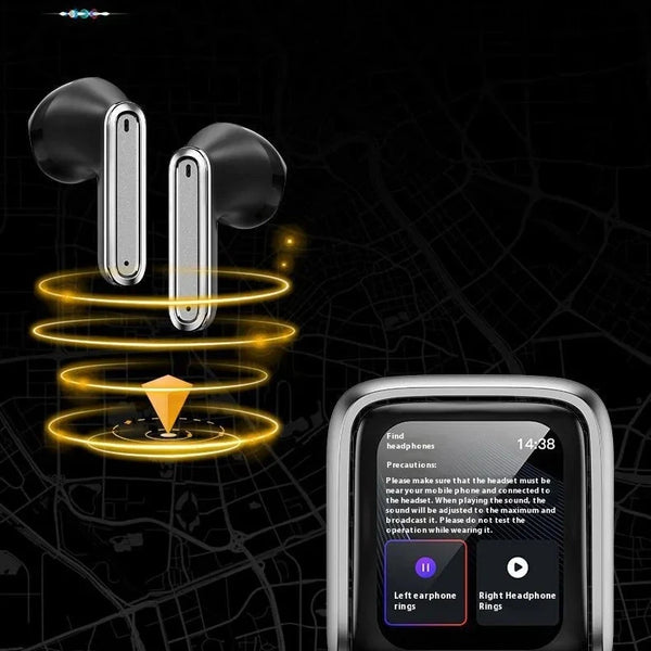 Wireless Headphones with Touch Screen Noise Cancelling Sports Headset DealNede™