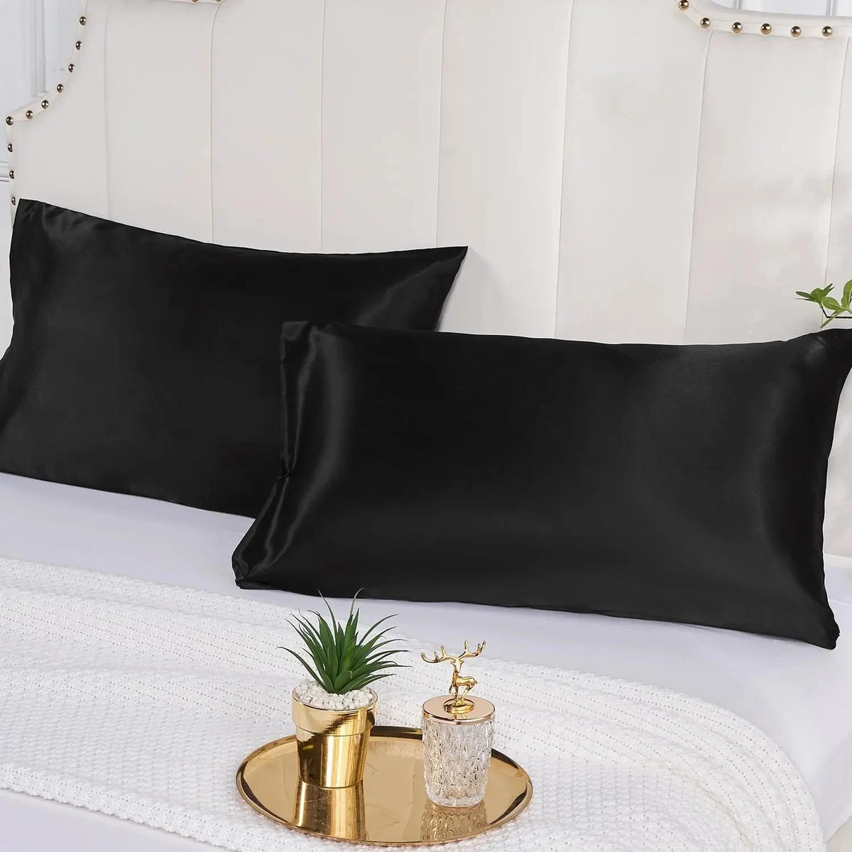 Satin Silk Pillowcase for Hair and Skin- 2pcs DealNede