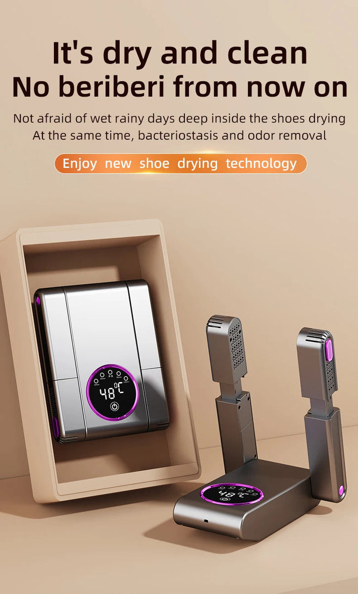 2025 Intelligent Electric Shoe Dryer Timer Adjustable Dryer Quick Drying Deodorizing Sterilizing Shoe Dryer Shoe Warmer Heater DealNede™