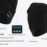 Night Run Marathon Night Fishing Bluetooth LED Light Warm Cap USB Rechargeable Music Knitted Cap 3 Gear Light Adjustment Cap DealNede™