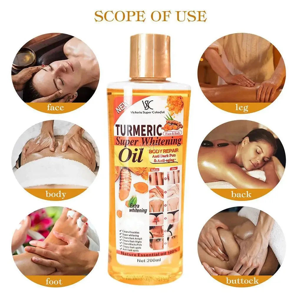 200ml Turmeric Essential Oil for Face & Body Moisturizing Hydration DealNede™