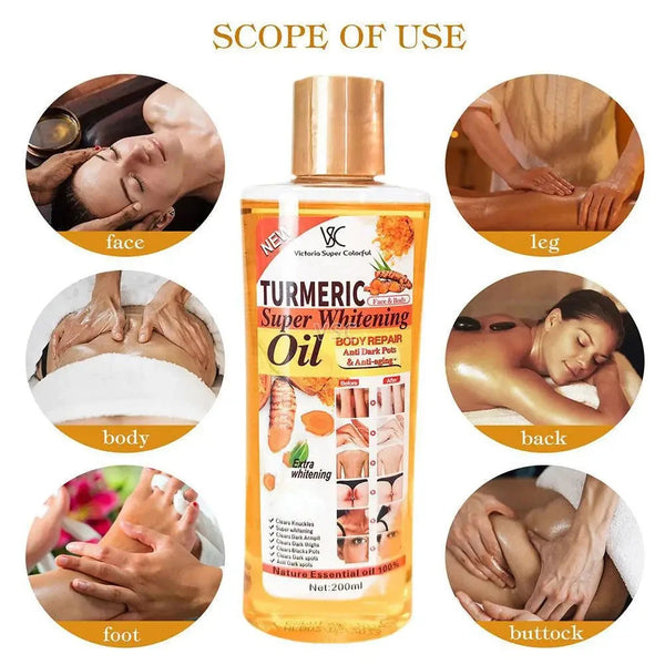 200ml Turmeric Essential Oil for Face & Body Moisturizing Hydration DealNede™