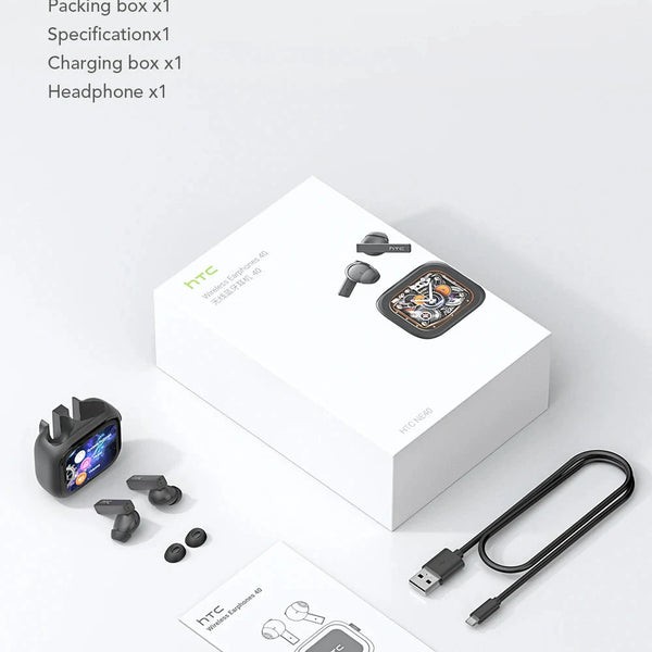HTC NE40 Earphones – Bluetooth V6 TWS AI Translator Headphones DealNede™