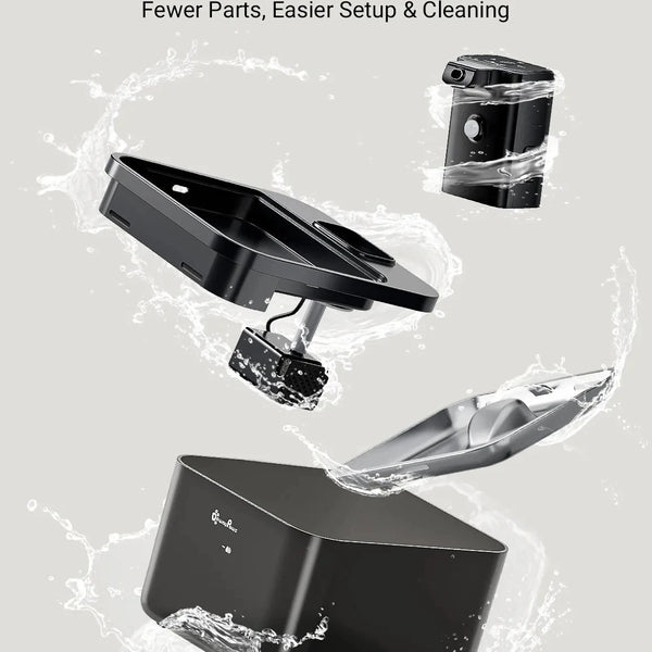 Stainless Steel Cat Water Fountain DownyPaws 2.5L Smart Pet Dispenser DealNede