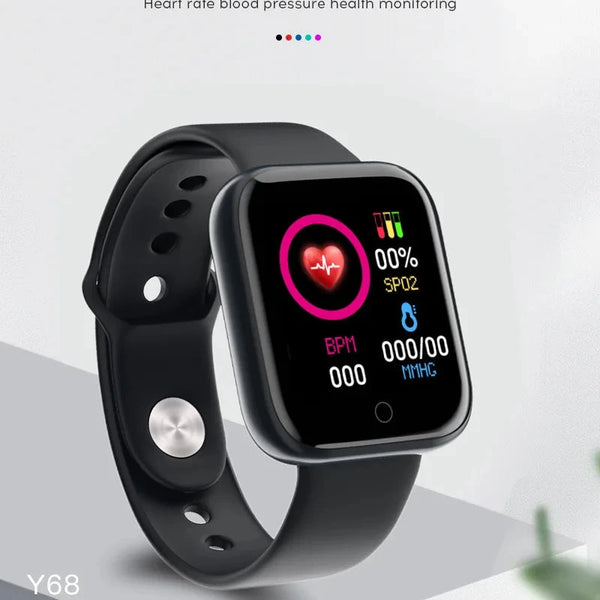 Y68 Smart Watch Heart Rate Oxygen Blood Pressure Monitor DealNede™