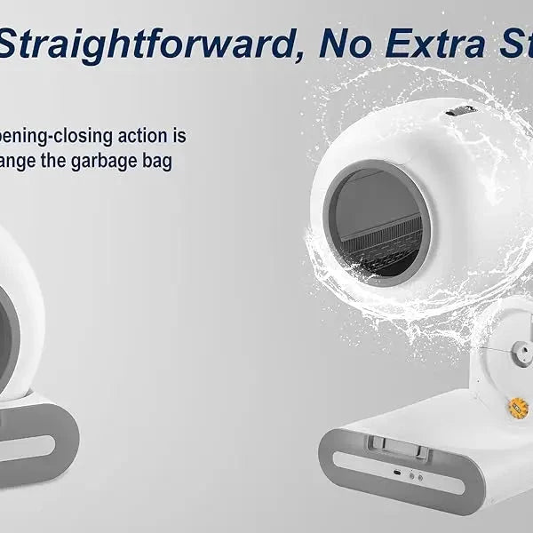 DOEL 65L Self-Cleaning Cat Litter Box App Control, ONLY Supports 2.4G WiFi w/Litter Mat&Trash Bags, Fit for Tofu & Mixed Litter DealNede™