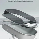 Easy Clean Cat Toilet Box Semi Enclosed High Fence Litter Tray DealNede™