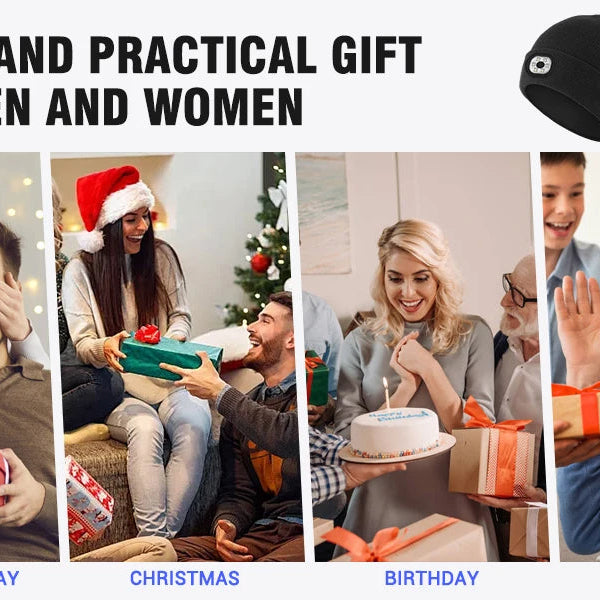 Night Run Marathon Night Fishing Bluetooth LED Light Warm Cap USB Rechargeable Music Knitted Cap 3 Gear Light Adjustment Cap DealNede™