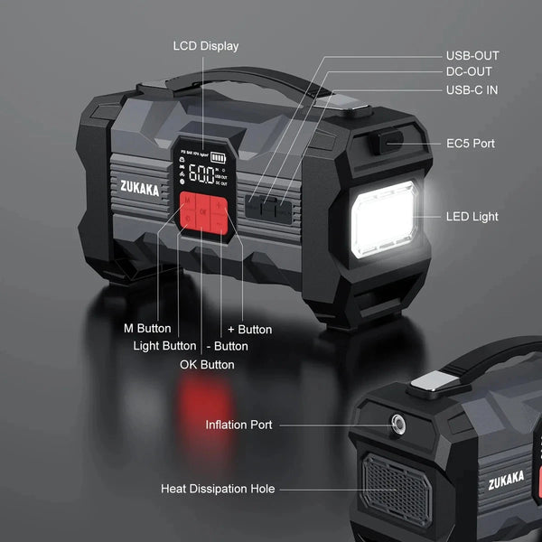 26800mAh Jump Starter with Air Compressor and Power Bank DealNede™