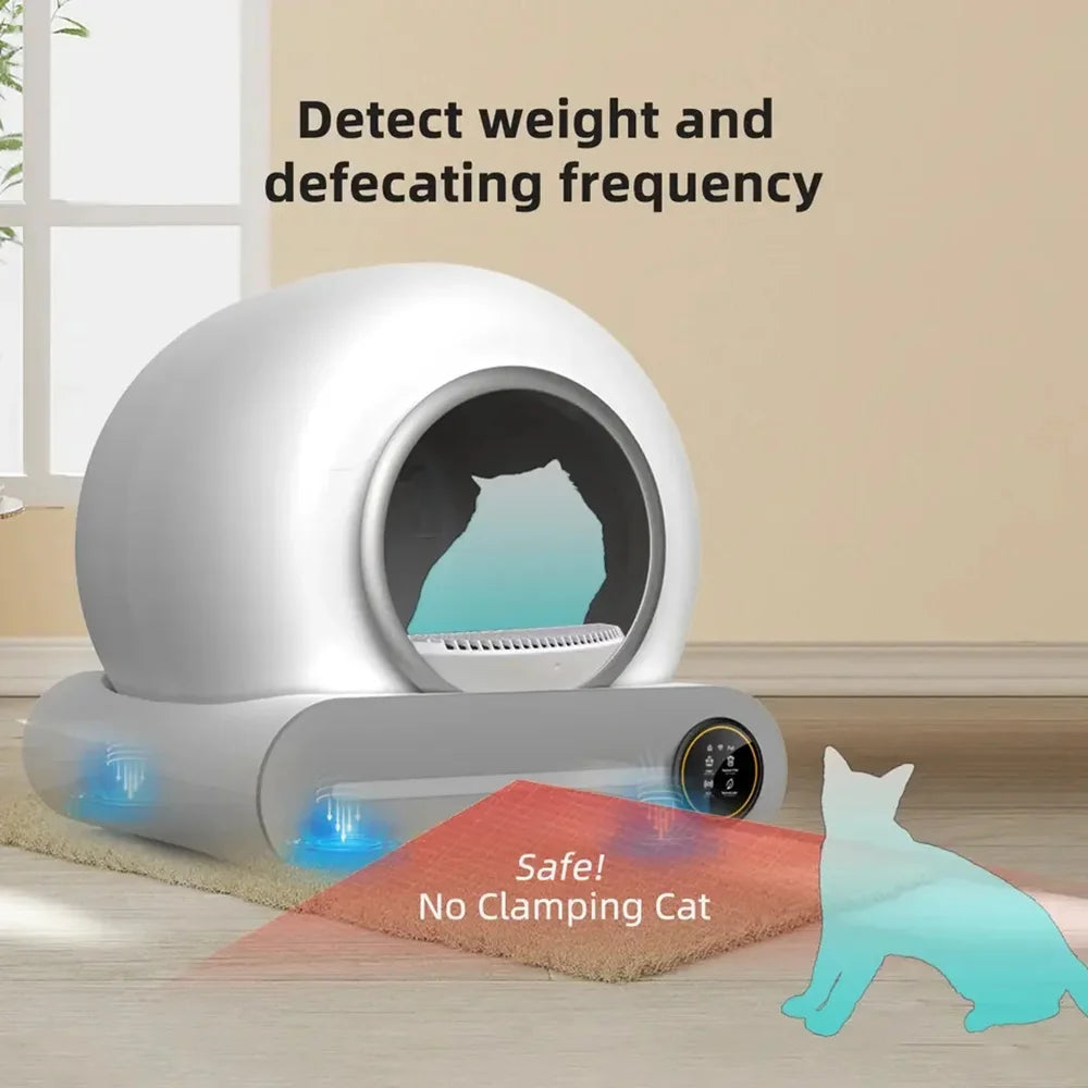 Automatic Self-Cleaning Cat Litter Box – 65L Large Smart Litter Box with Odor Control DealNede