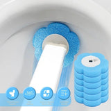 6-60PCS Disposable Toilet Brush Heads Bathroom Replacement Sponges Head Toilet Cleaning Brush Refills No Dead Angle Brush Heads DealNede™