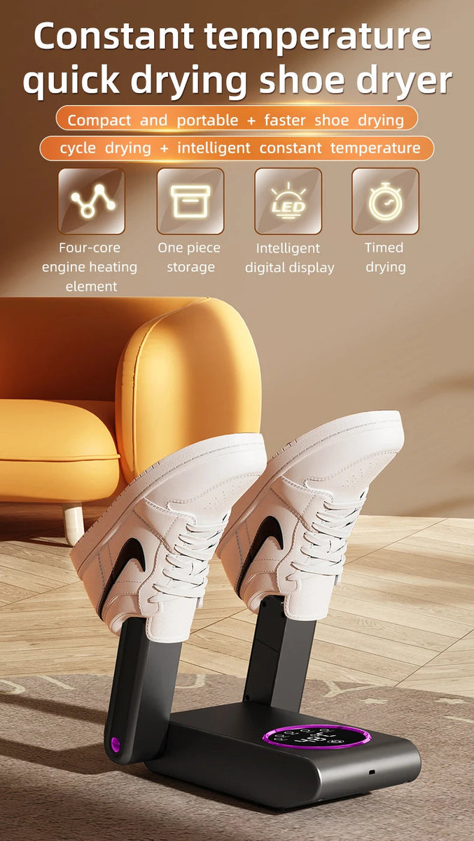 2025 Intelligent Electric Shoe Dryer Timer Adjustable Dryer Quick Drying Deodorizing Sterilizing Shoe Dryer Shoe Warmer Heater DealNede™