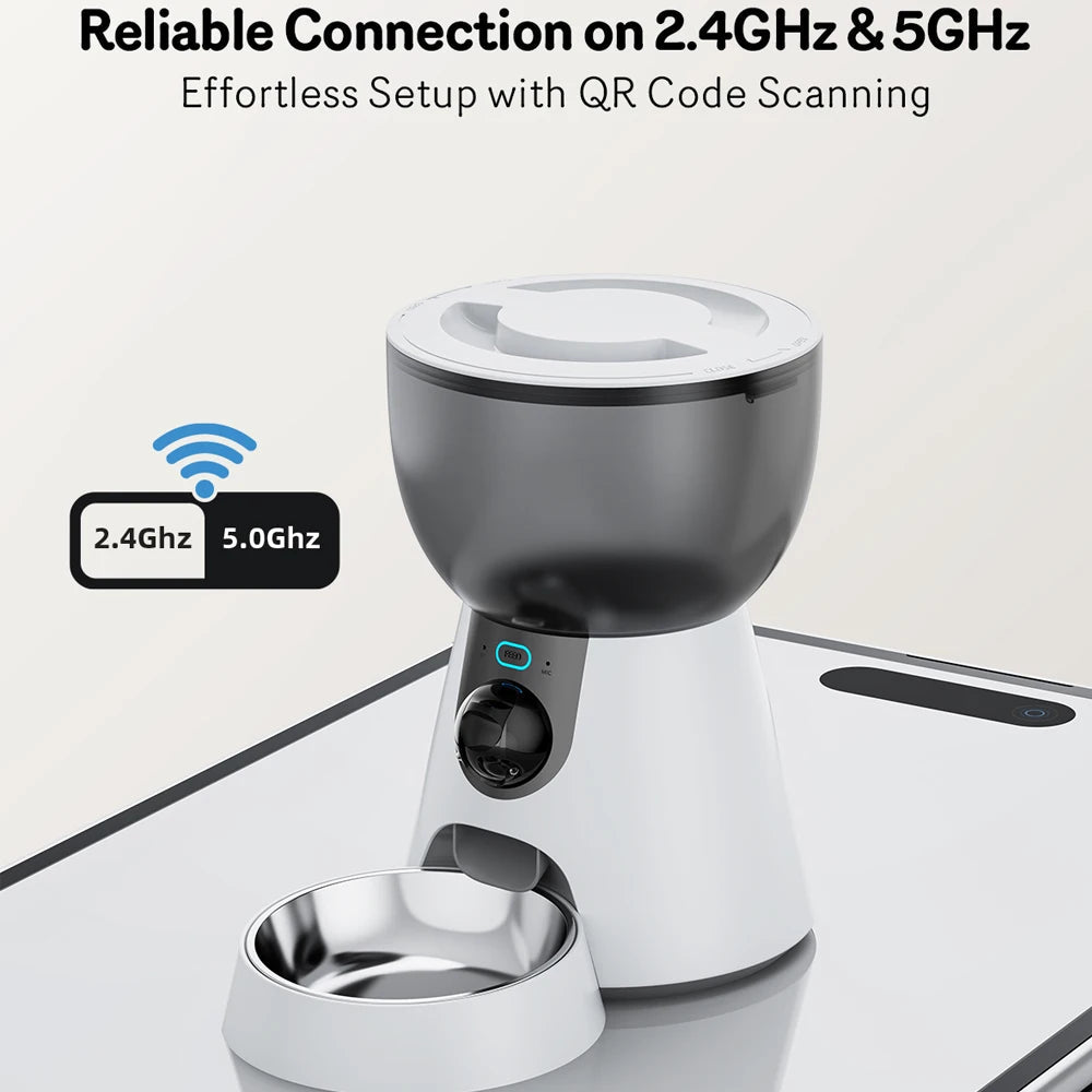 4L Smart Pet Feeder with HD Camera & WiFi – Automatic Cat & Dog Food Dispenser with App Control DealNede