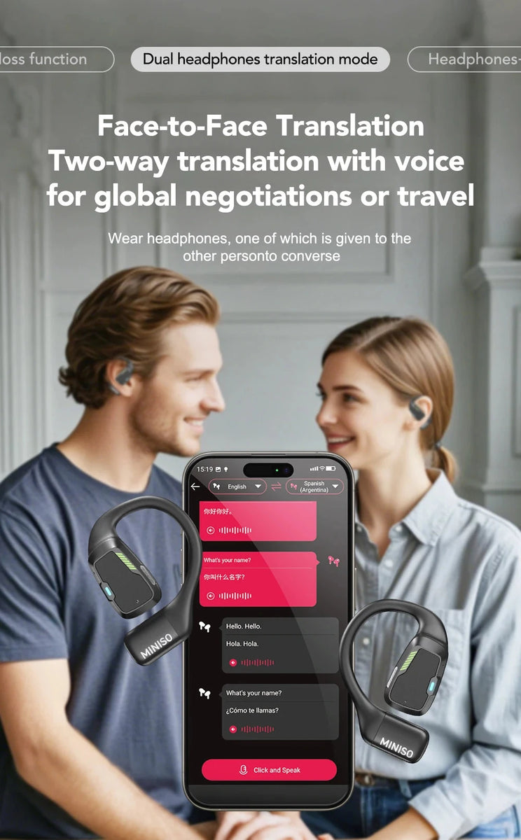 MINISO M98 Translator Earphone AI Wireless Headphones DealNede™