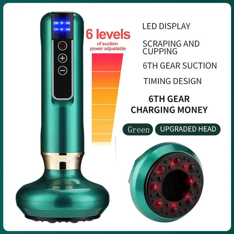 6 Gear Electric Cupping Massager Gua Sha Anti Cellulite Device DealNede™