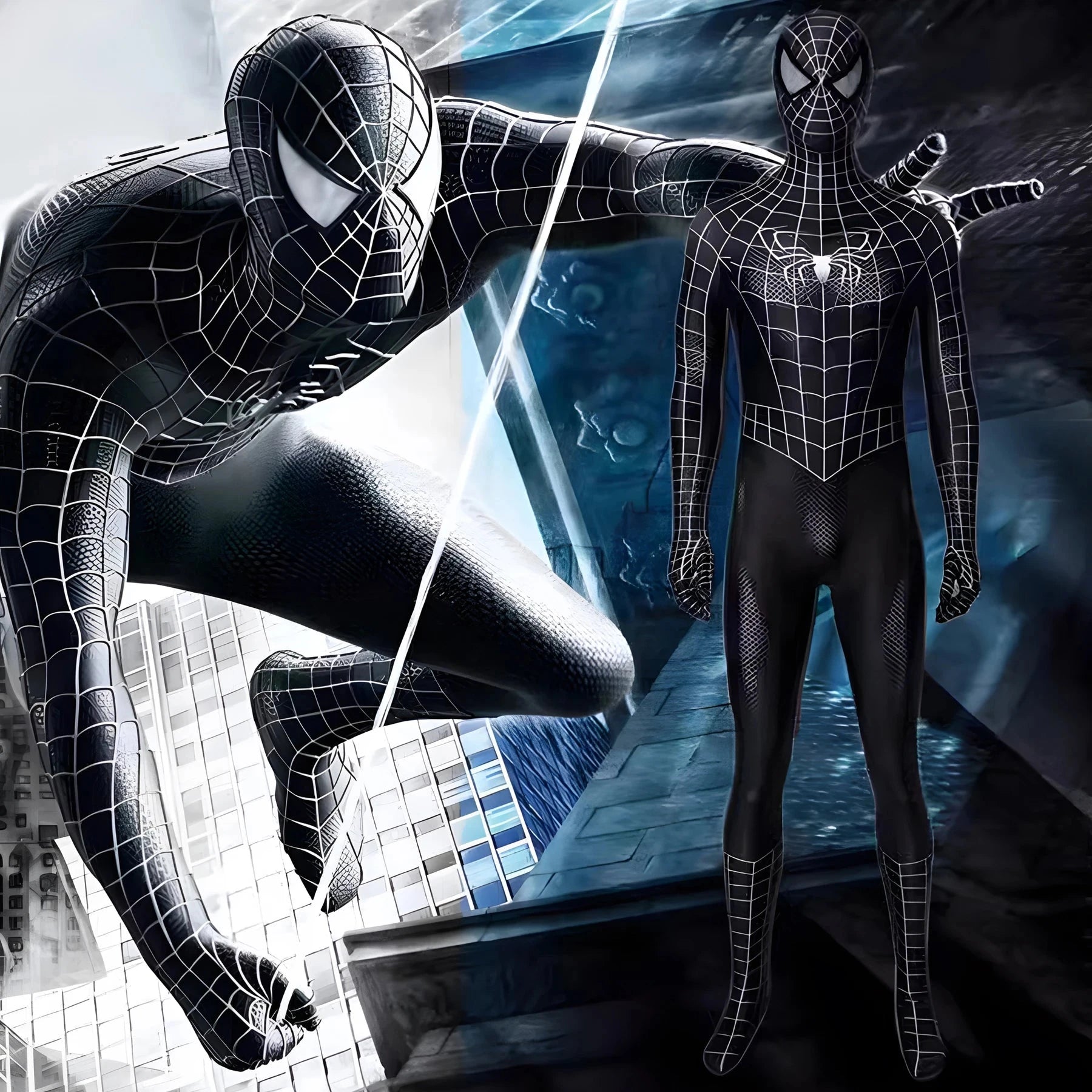 Adult Man Spiderman Costume Tobey Maguire Cosplay Bodysuit DealNede™