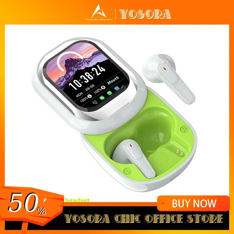 AI Translation Headset 2025 Wireless Bluetooth Smart Touch Earbuds DealNede™