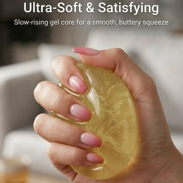 Handmade Coconut Oil Squish Ball Slow Rising Fidget Stress Ball Clear Jelly Sensory Ball Soft Stress Relief Toy For Adults