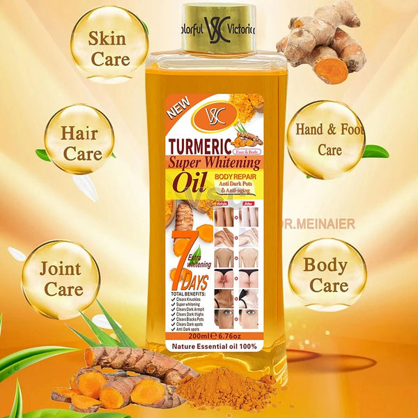 200ml Turmeric Essential Oil for Face & Body Moisturizing Hydration, nourishing skin care