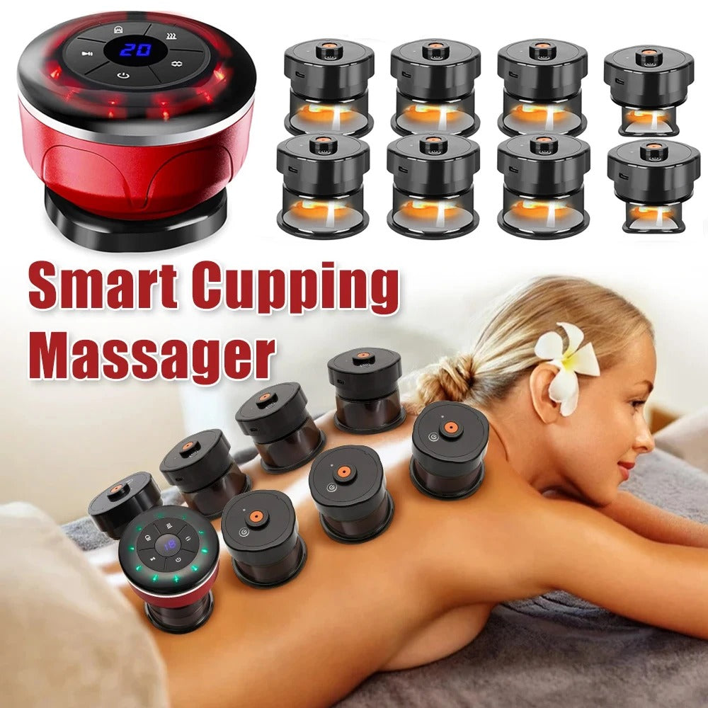 8 Cups Electric Cupping Massager Gua Sha Device