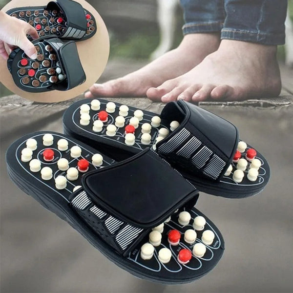 Home women's summer cool slippers indoor home non-slip home couple massage slippers foot acupuncture point foot massage shoes for men DealNede™