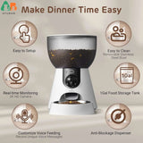 Smart Pet Feeder 4L HD Camera WiFi Automatic Cat and Dog Food Dispense DealNede