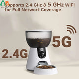 Smart Pet Feeder 4L HD Camera WiFi Automatic Cat and Dog Food Dispense DealNede